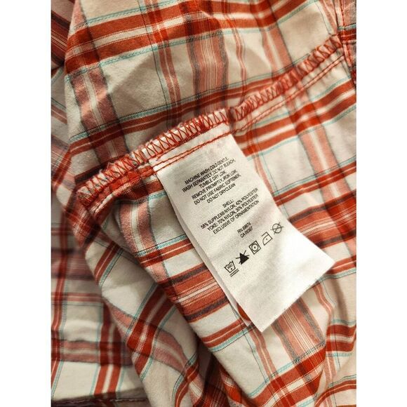 Mountain Hardwear mens 2XL button up performance hiking shirt zip pocket plaid - Picture 8 of 10